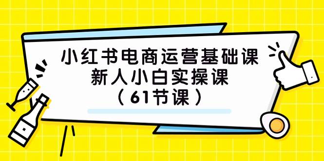 小红书电商运营基础课，新人小白实操课（61节课）-韭菜网