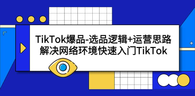 TikTok爆品-选品逻辑+运营思路：解决网络环境快速入门TikTok-韭菜网